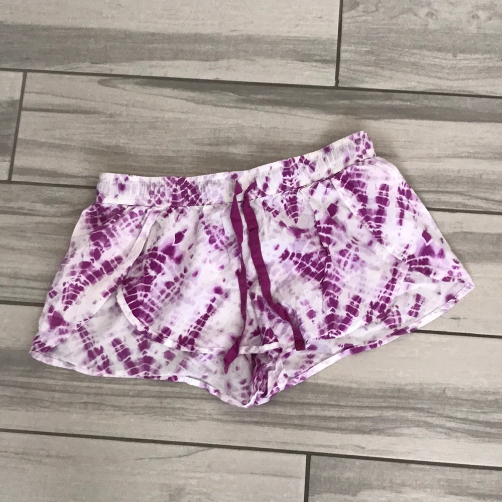 VICTORIAS SECRET Women Drawstring Tie Dye Pjs Shorts | S